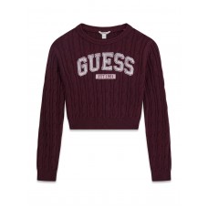 GUESS πουλόβερ crop παιδικό J6YR11Z0843-A40T μπορντό